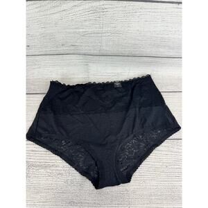 Torrid Plus Size Black Lace High Waist Brief Underwear Size 3X